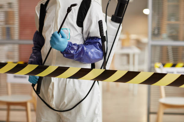 Professional Sewage Cleanup technician working in Germantown, MD
